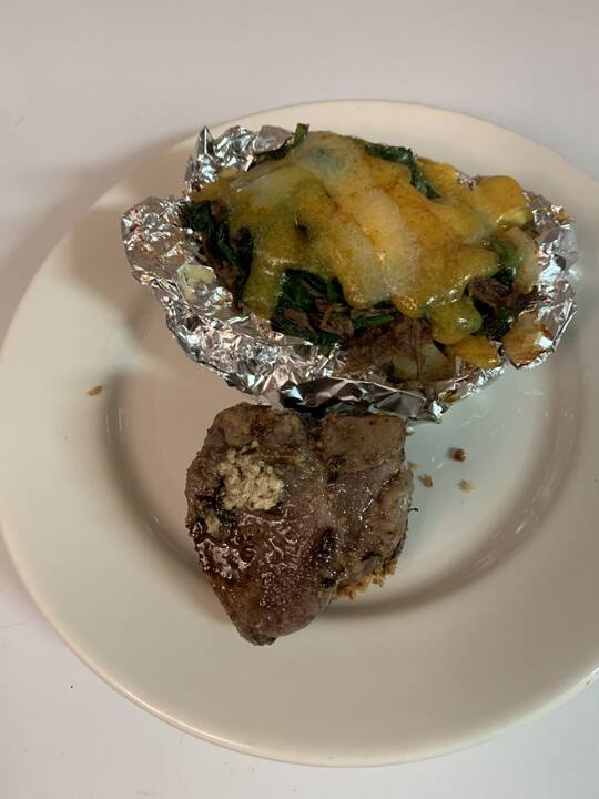 Dish prepared by AJX Catering