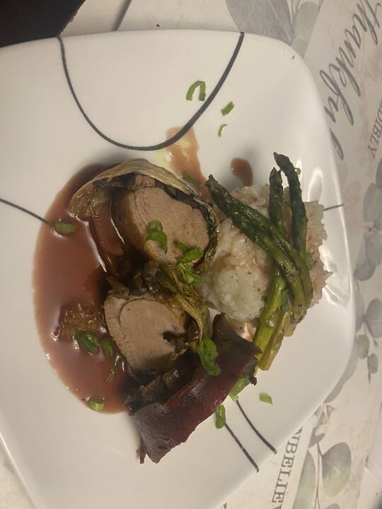 Dish prepared by AJX Catering