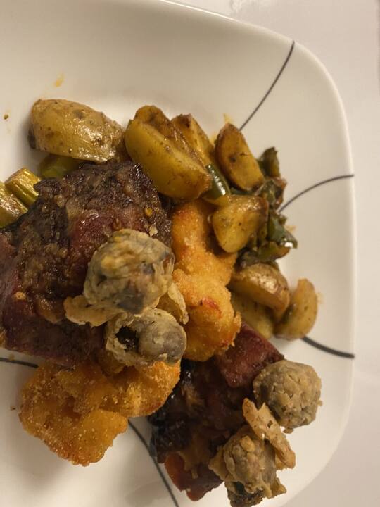 Dish prepared by AJX Catering