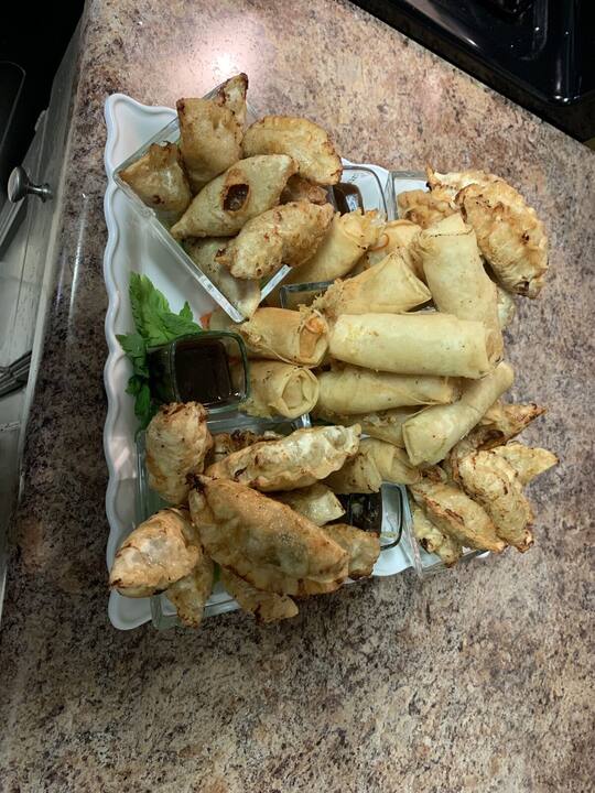 Dish prepared by AJX Catering