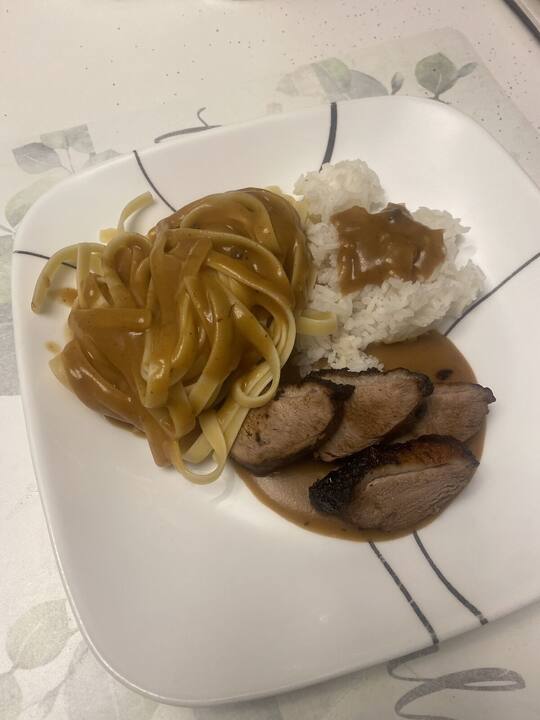 Dish prepared by AJX Catering