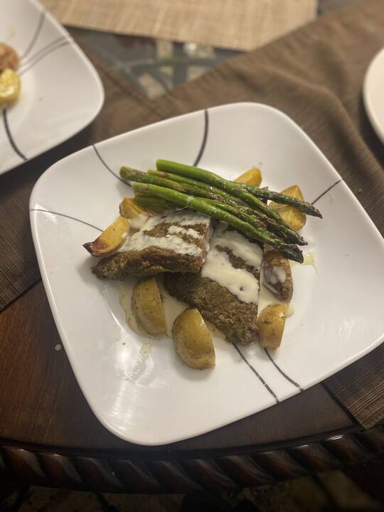 Dish prepared by AJX Catering