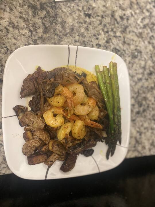 Dish prepared by AJX Catering