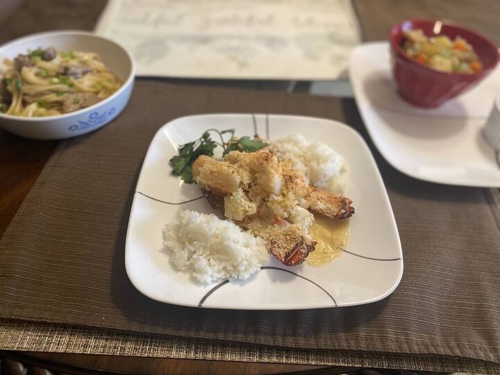 Dish prepared by AJX Catering