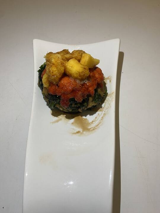 Dish prepared by AJX Catering