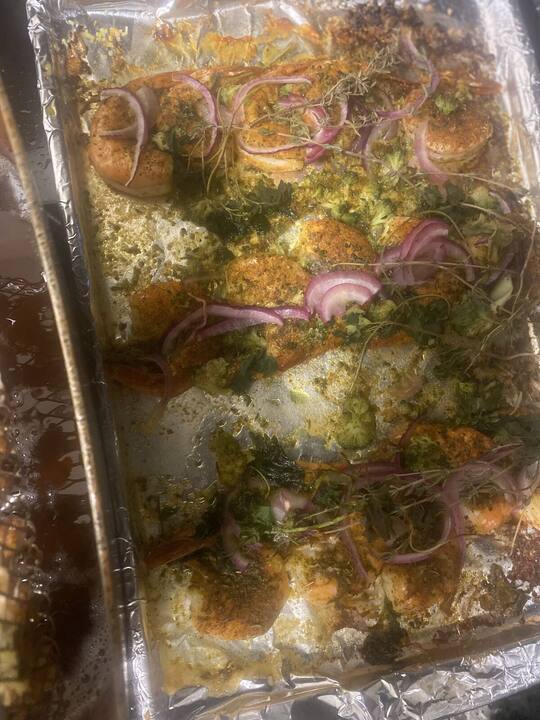 Dish prepared by AJX Catering