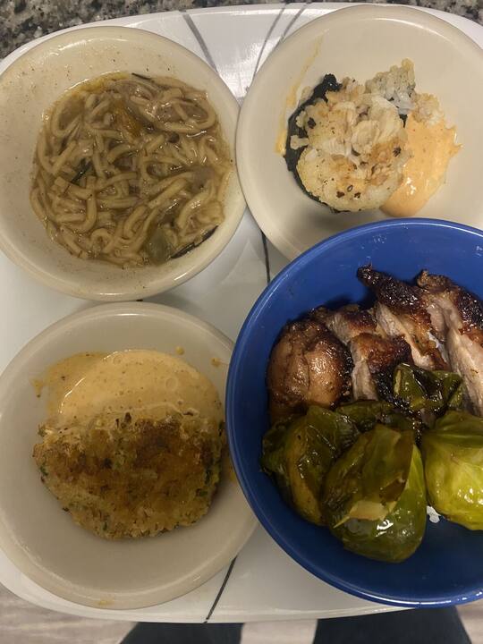 Dish prepared by AJX Catering