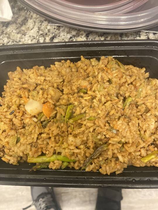 Dish prepared by AJX Catering