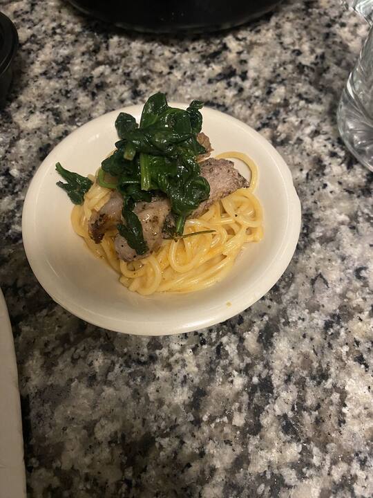Dish prepared by AJX Catering